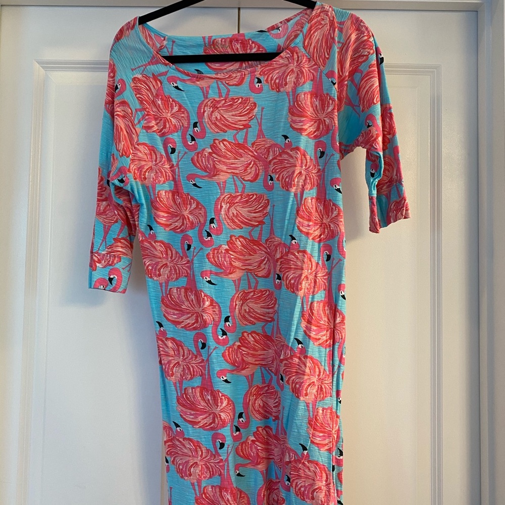 Lilly Pulitzer Flamingo Cotton Dress